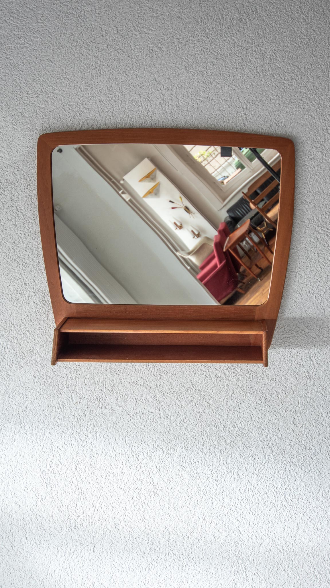 Mirror with shelf