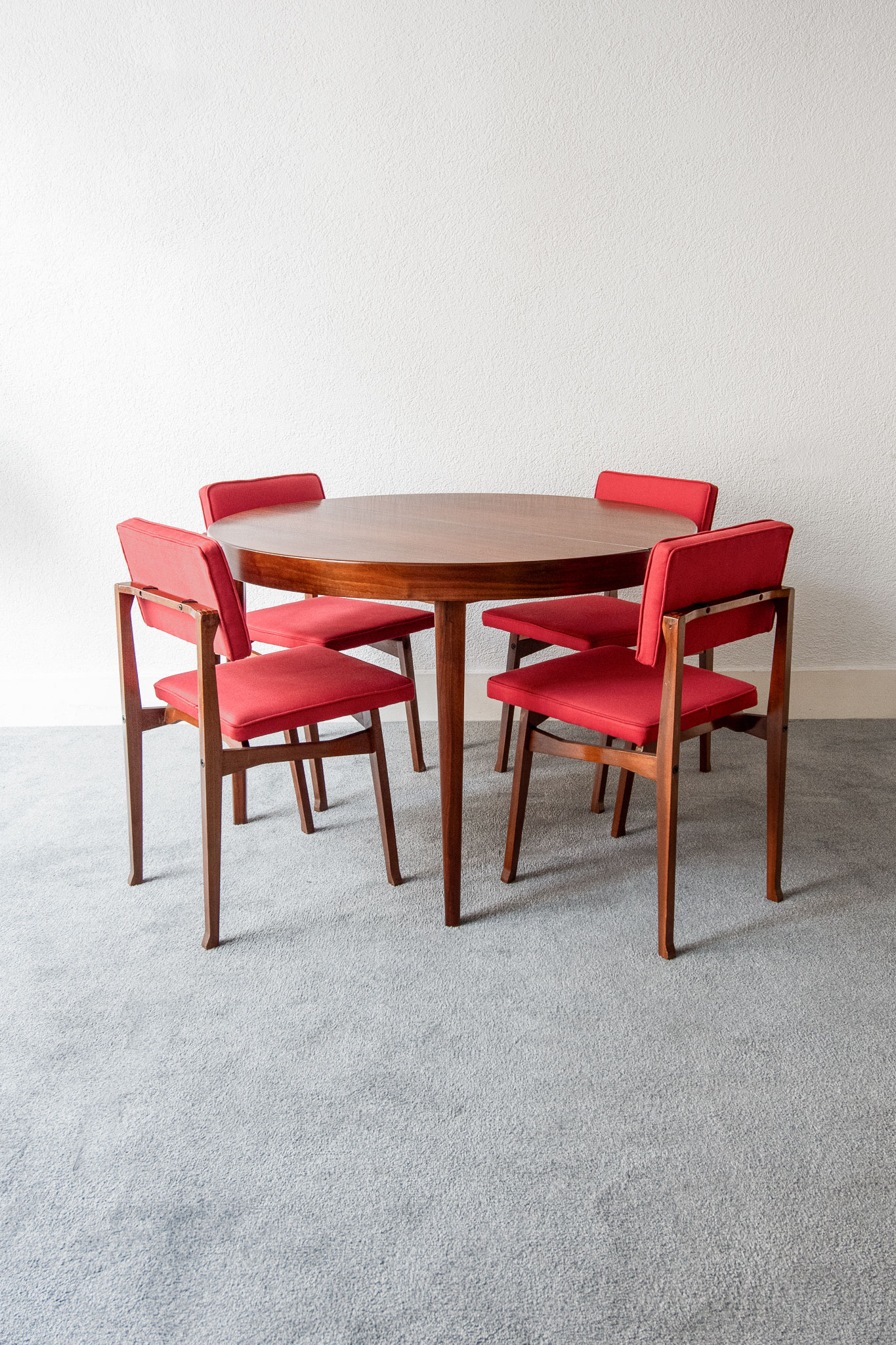 Walnut table with extension